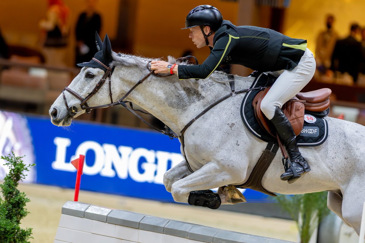 FEI_Global's tweet photo. From setback to success!💫

Despite a serious injury last year, Peder Fredricson kicks off his Riyadh campaign with a second-place finish in the first round of the @Longines #FEIJumpingWorldCup™ Final!🥈

👉https://t.co/AyxnGED4se

📸©FEI/ Benjamin Clark

#TimeToBeat @LonginesEq https://t.co/11tpJY2HtE