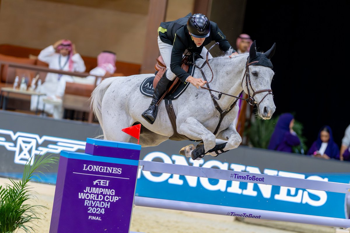 FEI_Global's tweet photo. From setback to success!💫

Despite a serious injury last year, Peder Fredricson kicks off his Riyadh campaign with a second-place finish in the first round of the @Longines #FEIJumpingWorldCup™ Final!🥈

👉https://t.co/AyxnGED4se

📸©FEI/ Benjamin Clark

#TimeToBeat @LonginesEq https://t.co/11tpJY2HtE