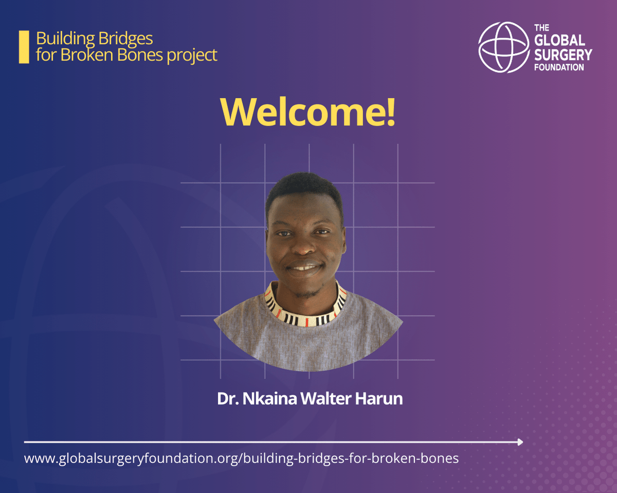 Meet Nkaina Walter Harun! He's the newest addition to the 'Building Bridges for Broken Bones' project in Tanzania 🇹🇿 Nkaina plays a crucial role in patient care and treatment coordination. Learn more about our project team: globalsurgeryfoundation.org/building-bridg…