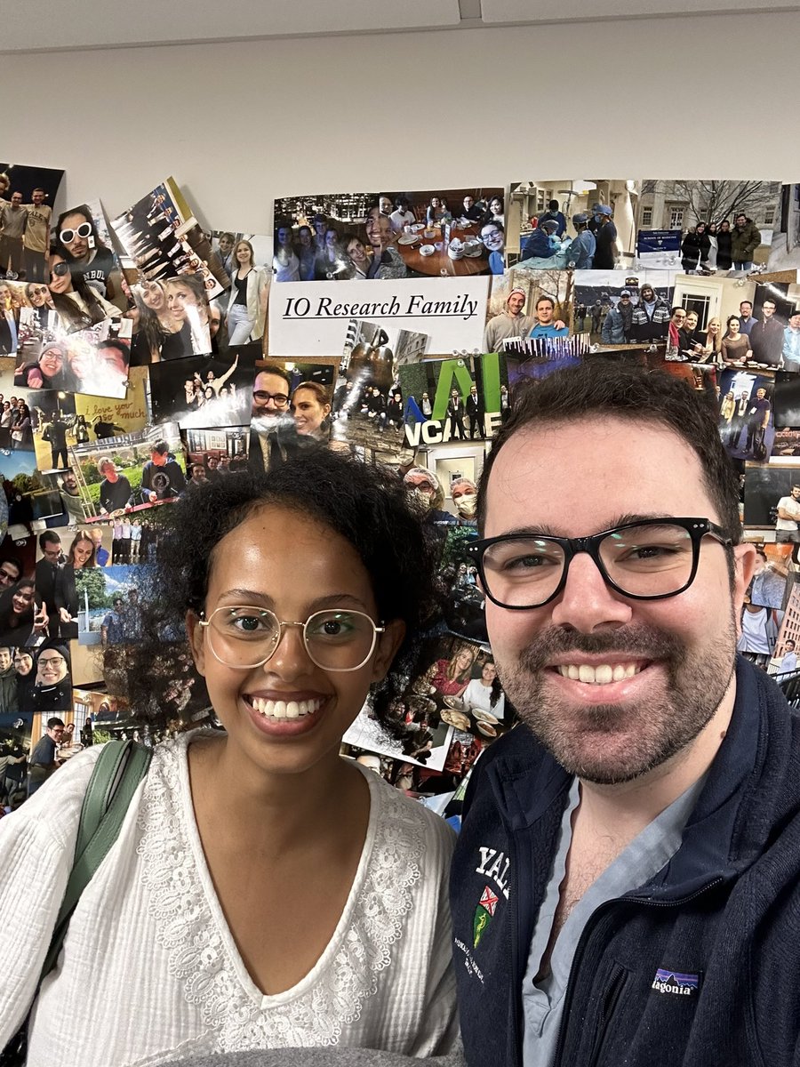 JuliusChapiro's tweet photo. Welcome back to our lab - now as a post-doc! We can’t wait for you to start @LShewarega @Yale_IR #iolab https://t.co/8hLOg9EwXR