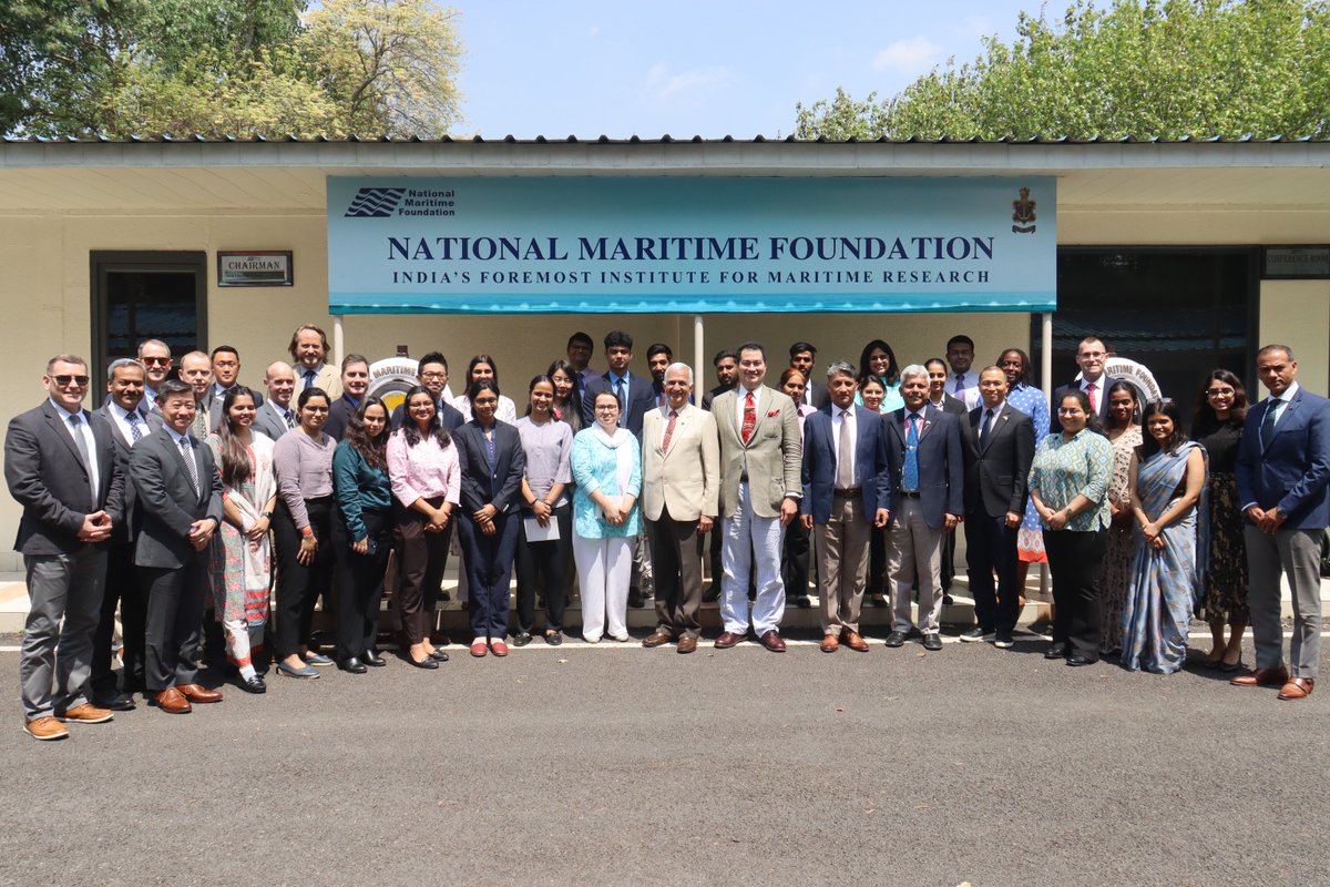 US Army War College Delegation Engages with Indian Maritime Security Experts [ National Maritime Foundation] @nmfindia @indiannavy @NavalWarCollege @us_awc On April 16, 2024, the National Maritime Foundation (NMF) welcomed a distinguished delegation from the US Army War College,…