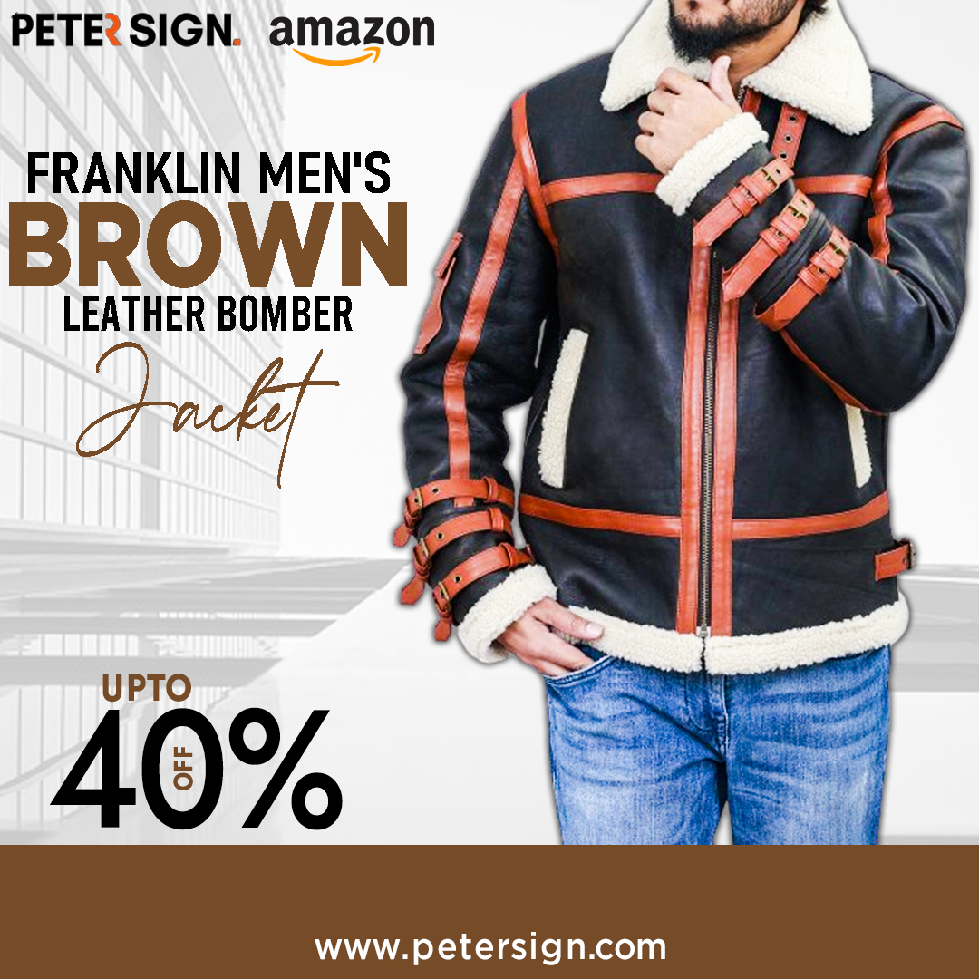 Franklin Men's Brown Leather Shearling B3 Bomber Jacket
SHOP NOW ▶️shorturl.at/qrEQ4 #mensfashion #brownleatherjacket #petersignjacket #mensjacket #winterfashion #bomberjacket #Shearling #shearlingcoat #shearlingjacket #b3 #bomberjacket