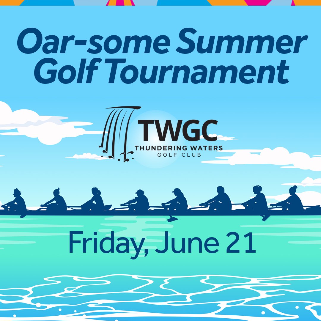 Start your summer off strong at the Oar-some Summer Golf Tournament and celebrate the upcoming World Rowing Championships!

Register a team today for a fun day at Thundering Waters Golf Course: app.eventcaddy.com/events/oar-som…