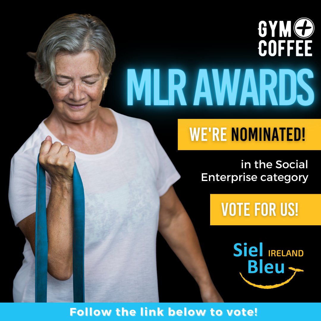 Exciting News! Siel Bleu Ireland has been nominated for the @gympluscoffee Make Life Richer Awards in the Social Enterprise category! 🏆 Your support means the world to us! Vote Here: gympluscoffee.com/pages/make-lif…