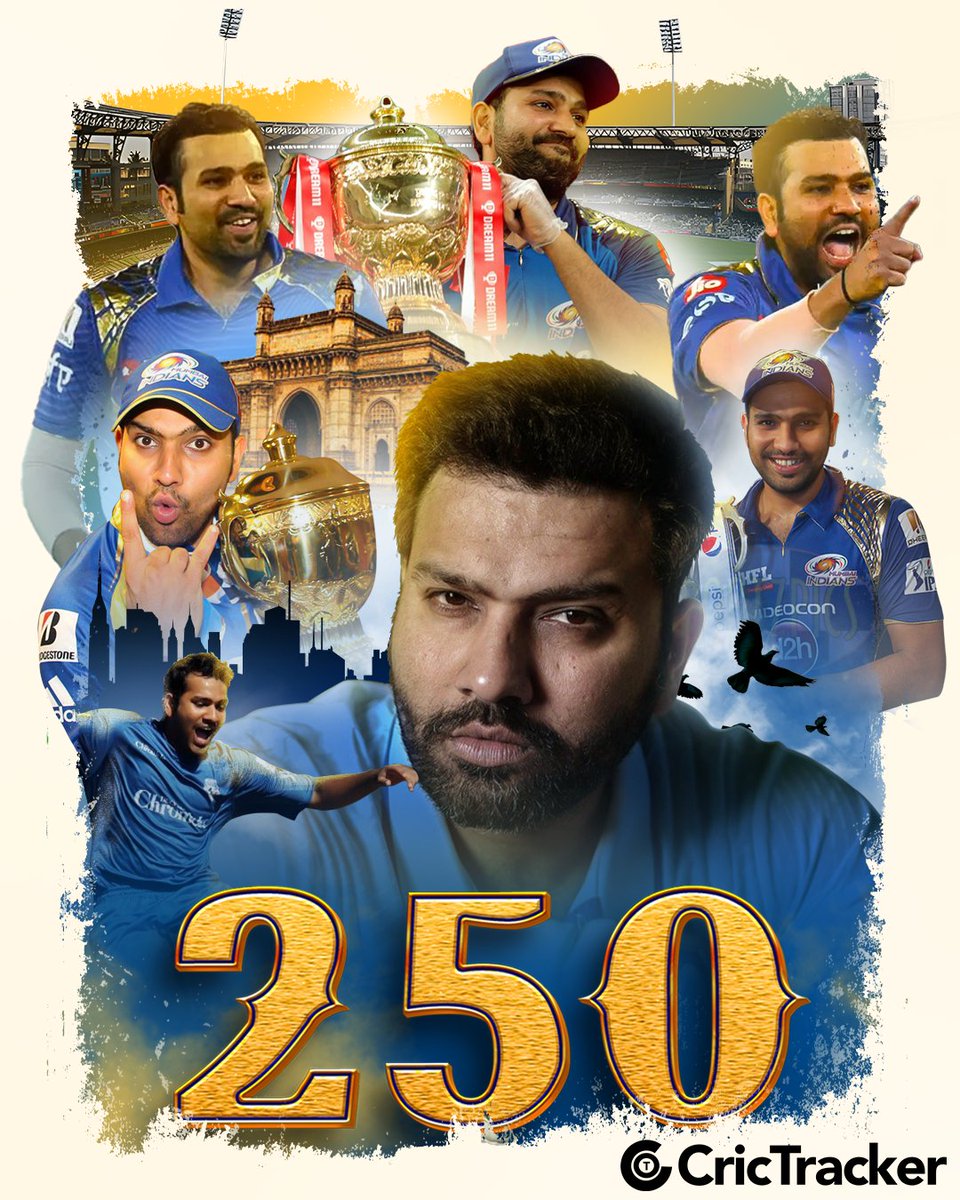 Rohit Sharma takes the field for his 250th IPL match against Punjab Kings today💙