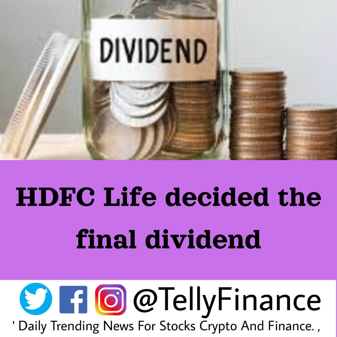 HDFC Life decided the final dividend #hdfclife #stockmarket #dividend #sharemarketnews #tellyfinance #tellyfinanceindia #tellyfinancenew @TellyFinance