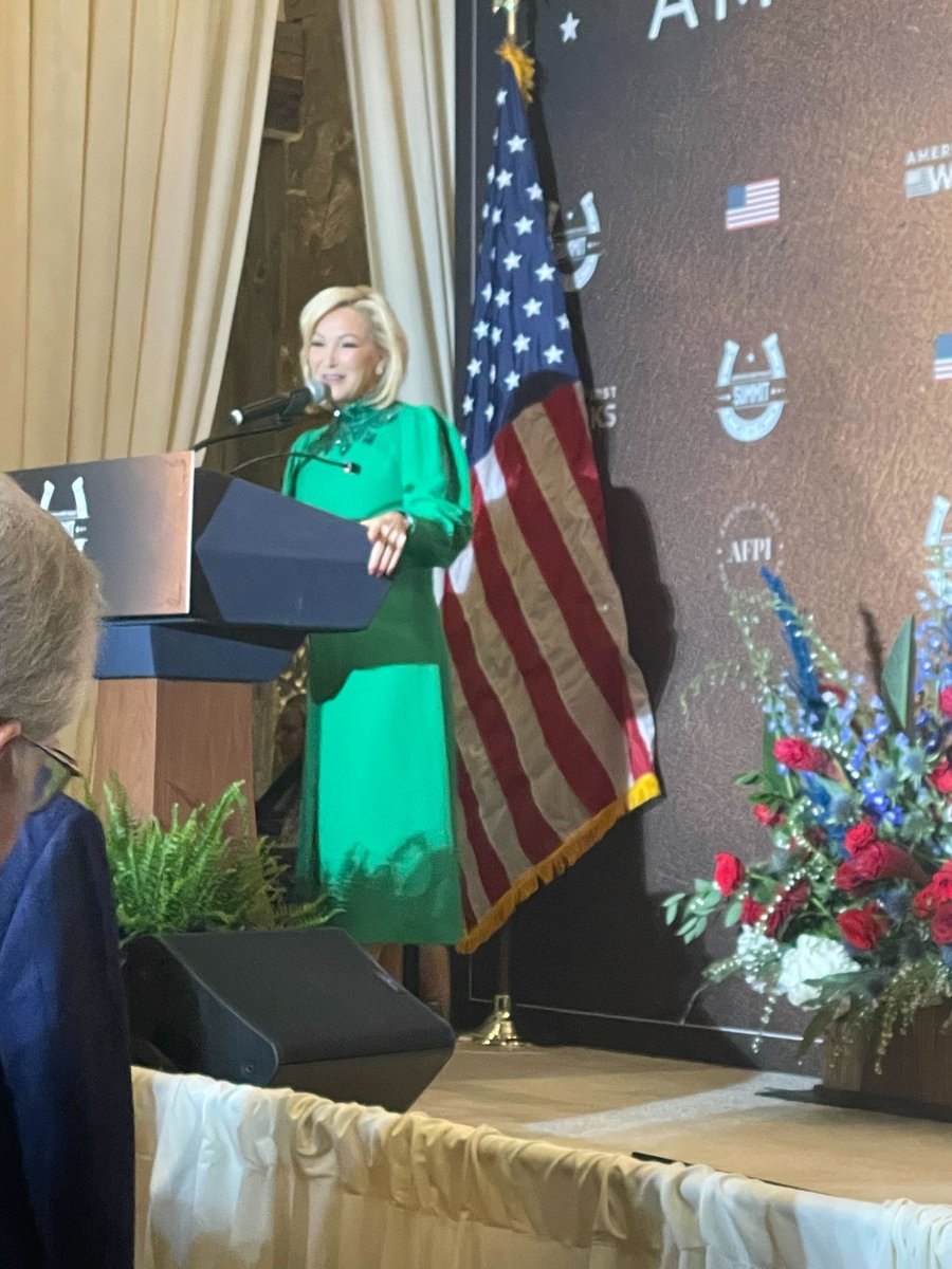 Pastor Paula White-Cain at the America First Policy Institute this morning for Praise and Worship #GodBlessAmerica 
#Texas97th #txlege #CherylBean #schoolchoice #MakeTheTexasHouseRepublicanAgain #Election2024 #Runoff #securetheborder