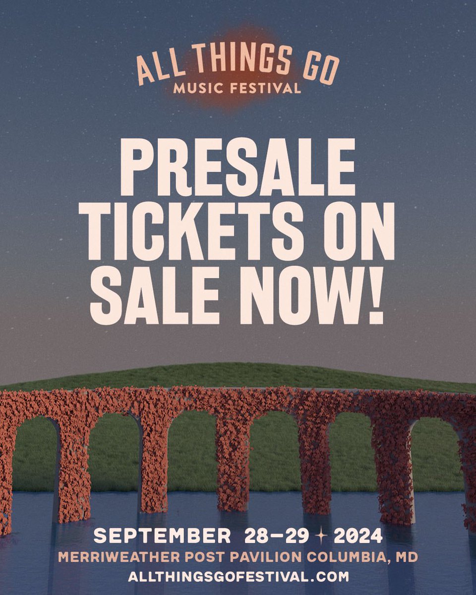 Fan Presale begins NOW! Get your single day or 2-day tickets while they’re still available. Payment plans begin at $33.50 down. Link in bio - allthingsgofestival.com