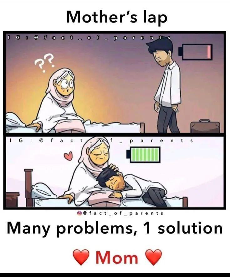 "Care your mother. She is the only one in this fake world, who really loves you"🥰❤️