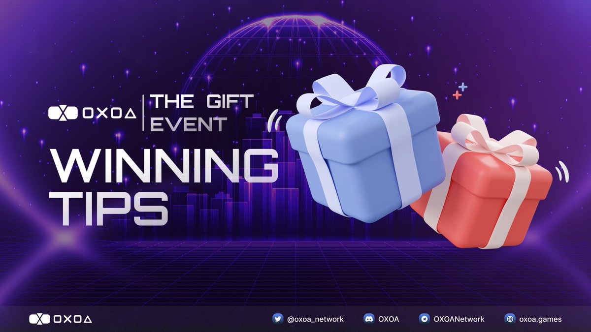 🔥 TIPS TO WIN “THE GIFT”🔥

😍  You can participate in our event and receive extremely attractive prizes including OX - Node Keys and referral bonuses just by doing simple tasks.

Getting to the point, we will give you 2 winning tips to be on top of the leaderboard for this…