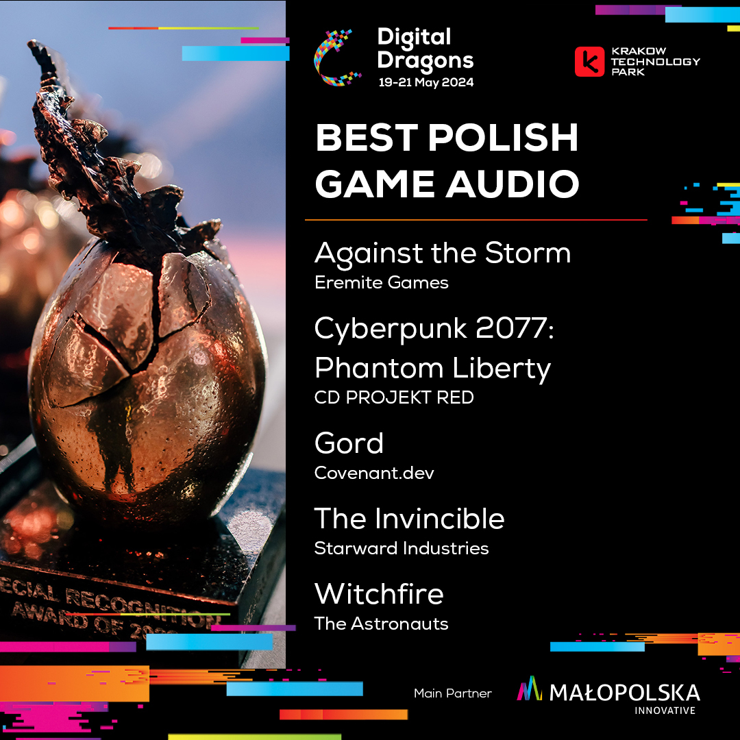 mStroinskiMusic's tweet photo. The second reason for me to celebrate today- "Witchfire" received the nomination for best audio. Serving as the main composer on the project, this makes me really happy. Congrats to all audio teams involved in all of the nominated projects! https://t.co/SkDwy79Jya