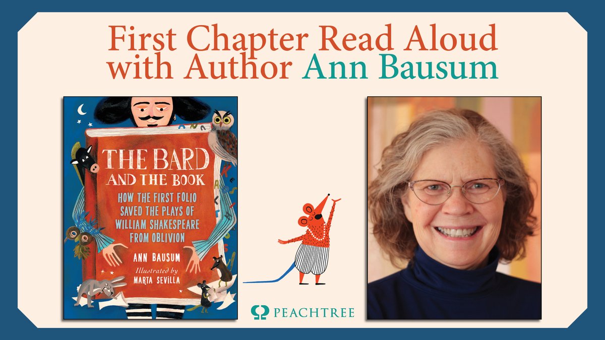 Tune into @AnnBausum reading the first chapter of her newest #mglit novel, THE BARD AND THE BOOK! youtube.com/watch?v=v0eOBx… #readaloud