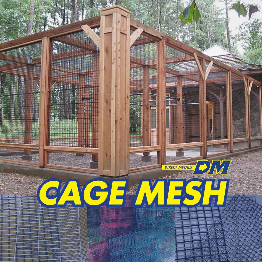 The perfect material for your summer project 😎 

#CageMesh #ChickenWire #Aviaries #DirectMetals #SpecialtyMetal #MetalFabrication
