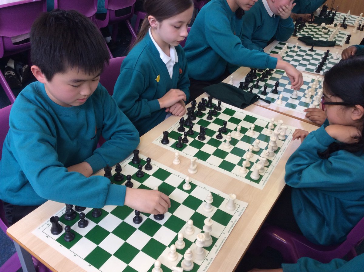 Year 6 enjoyed their first chess lesson of the year. It was wonderful to see members of chess club coaching their peers too!@IPAT_Edu