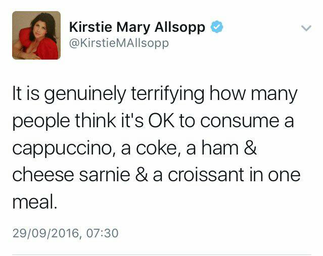 Kirstie Allsop's spat with JKR has shown how out of touch she is with the real world but the signs were always there. What she calls terrifying, I call lunch