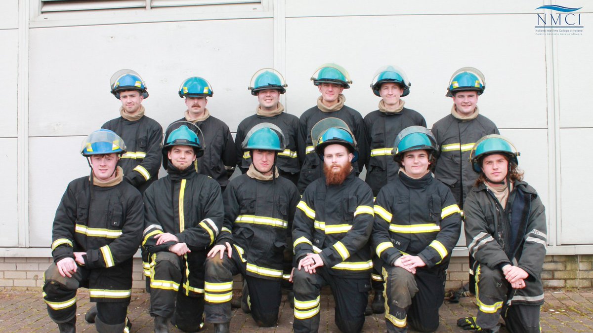 3rd year Nautical Science students are pictured during their #STCW Advanced Fire Fighting. Students learn to use firefighting equipment, breathing apparatus, deal with high heat temperatures, communicate & coordinate fire fighting operations, including search & rescues. #NMCI