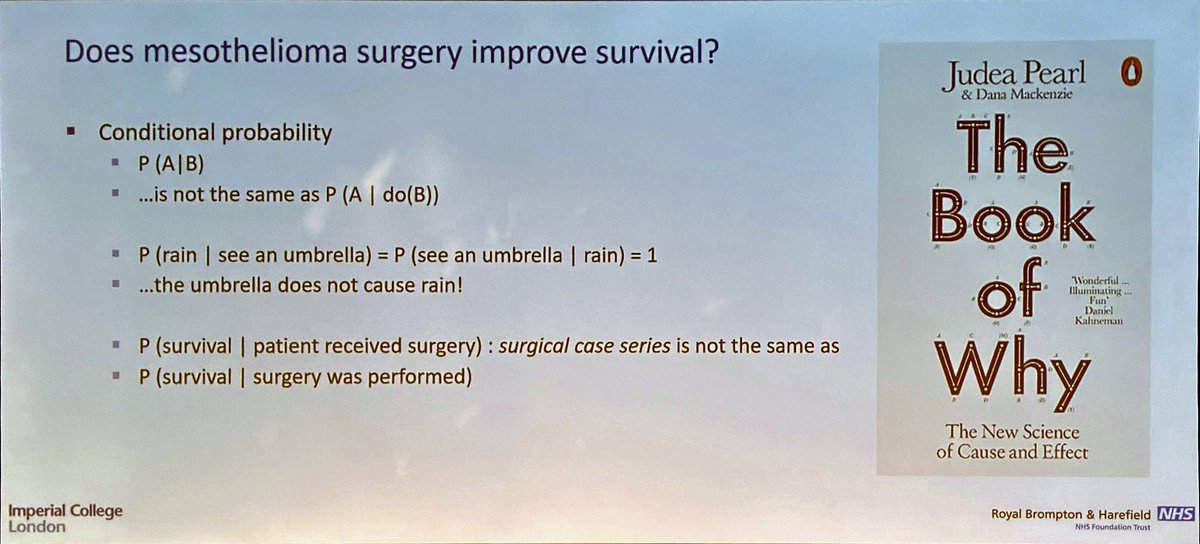 Fantastic reflective and thought provoking talk by Prof Eric Lim on #surgery in mesothelioma at #BTOG24 ➡️ Key take home is that there is no place for surgical resection in #Mesothelioma