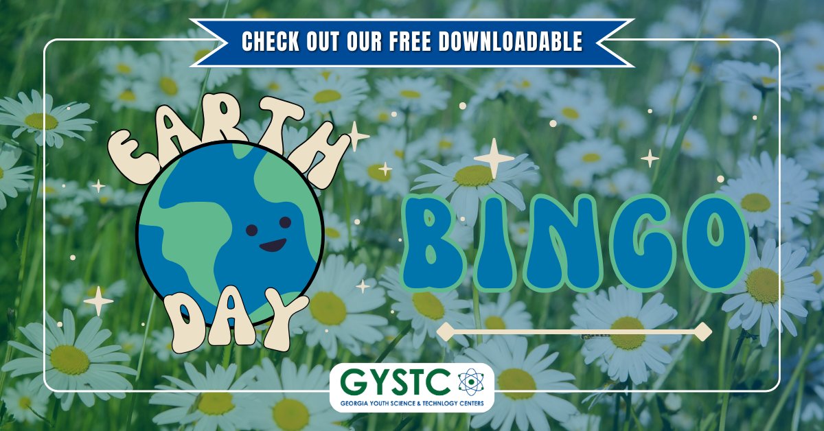 GYSTC (@gystc) on Twitter photo GYSTC is offering a free Earth Day bingo activity to enliven your Earth Day festivities. Explore captivating STEM tasks that highlight the magnificence of our planet! Share your Earth Day experiences with us and inspire others to join in the celebration! gystc.org/earth-day-bing… GYSTC is offering a free Earth Day bingo activity to enliven your Earth Day festivities. Explore captivating STEM tasks that highlight the magnificence of our planet! Share your Earth Day experiences with us and inspire others to join in the celebration! gystc.org/earth-day-bing…
