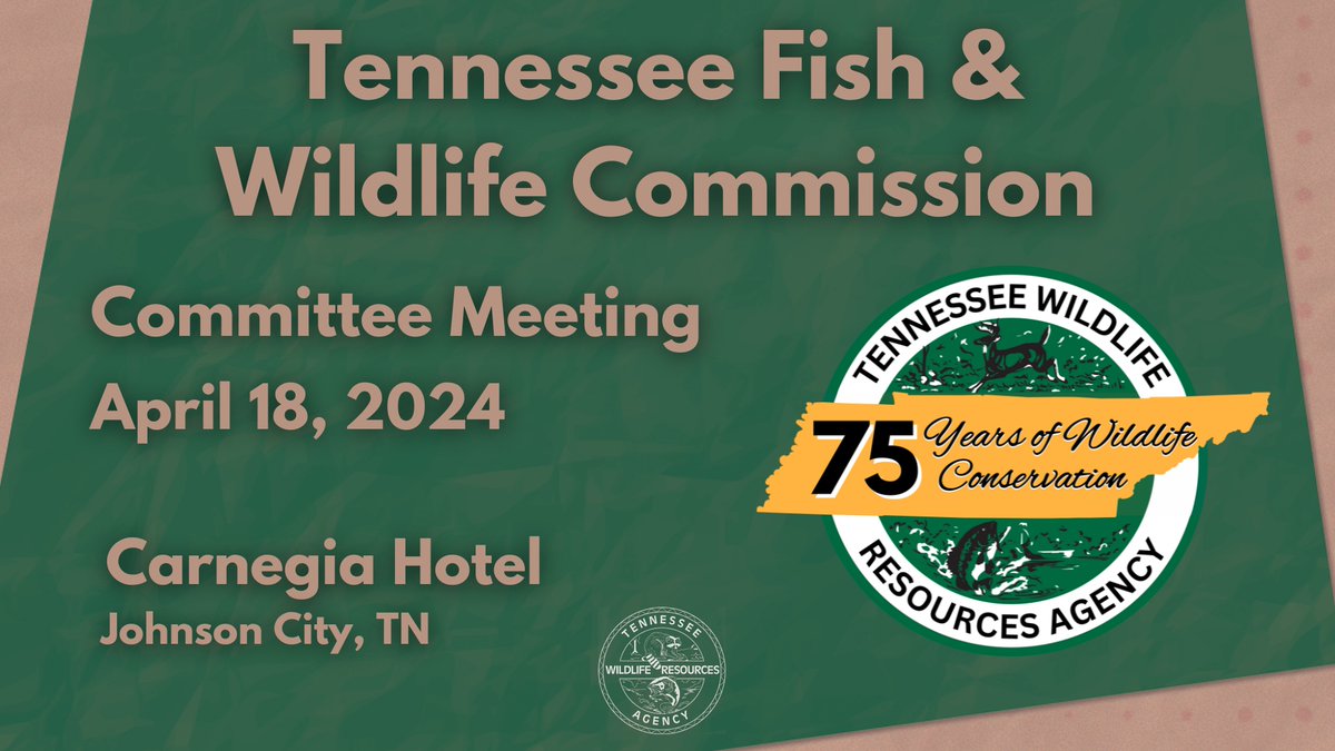 Join us LIVE at 1 p.m. ET for today's Tennessee Fish and Wildlife Commission meeting. Watch: youtube.com/live/5zEMI_ppd…