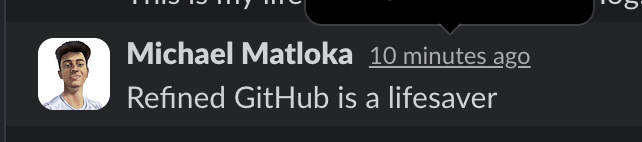 benjackwhite's tweet photo. Currently in a great slack thread of every engineer @posthog falling over themselves to praise @fregante 's refined-github extension https://t.co/cBTx18ut4z

It's sooooo good. https://t.co/6rF5X1N6Oq