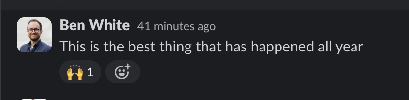 benjackwhite's tweet photo. Currently in a great slack thread of every engineer @posthog falling over themselves to praise @fregante 's refined-github extension https://t.co/cBTx18ut4z

It's sooooo good. https://t.co/6rF5X1N6Oq
