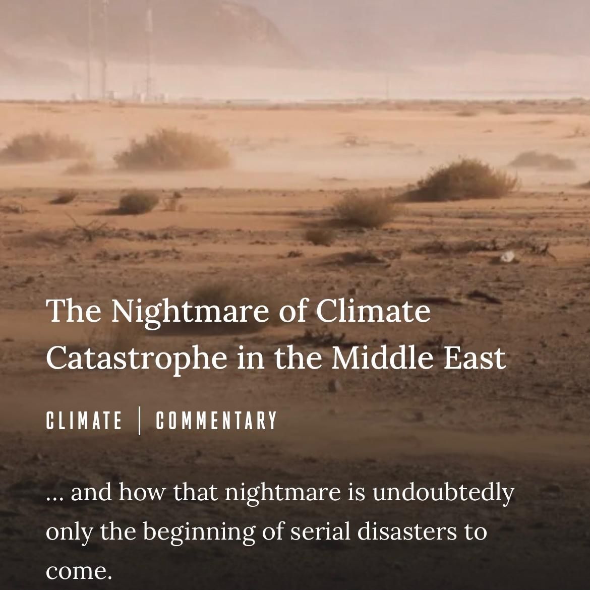 Human-caused climate change, provoked by the way we spew 37 billion metric tons of dangerous carbon dioxide gas into our atmosphere every year, made last summer's Libyan disaster 50 times more likely than it once might have been. buff.ly/3xIzMf5