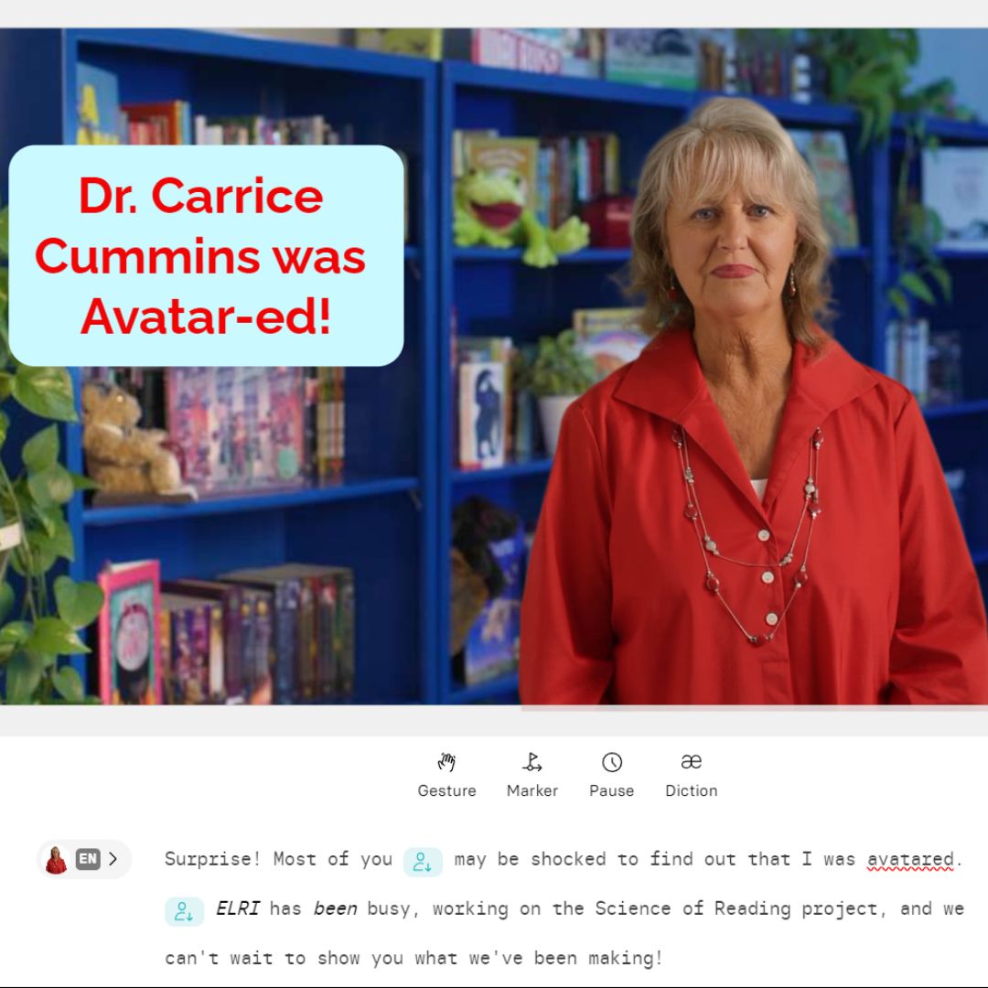 LATech_ELRI's tweet image. Surprise! The Avatar REVEAL is finally here!✨

Did you guess correctly?? 👀 Let us know!

Follow our page for more information on the Science of Reading project, tech tips, and more! 

#elri #synthesia #learngrowshare #edtech