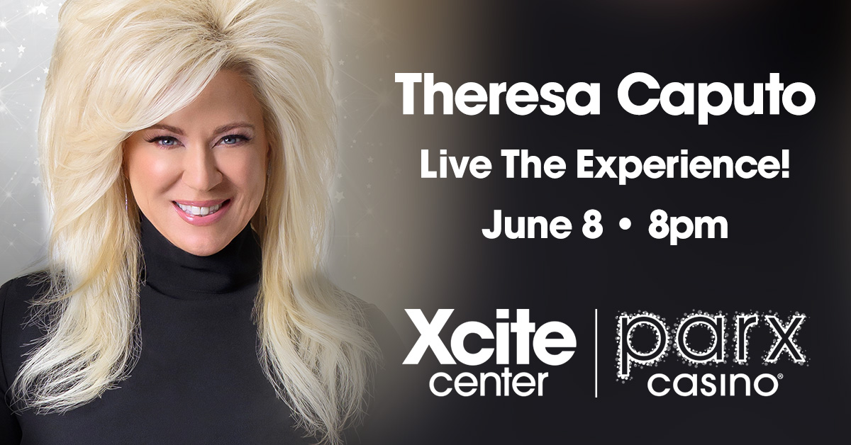 🚨PRESALE ALERT🚨 For our loyal social followers... get your tickets to see Theresa Caputo- Live The Experience at the Xcite Center on Saturday, June 8, 2024 before tickets go on sale. Presale offer today, 4/18 from 10am - 10pm. Enter Code: MEDIUM axs.com/events/539814/…