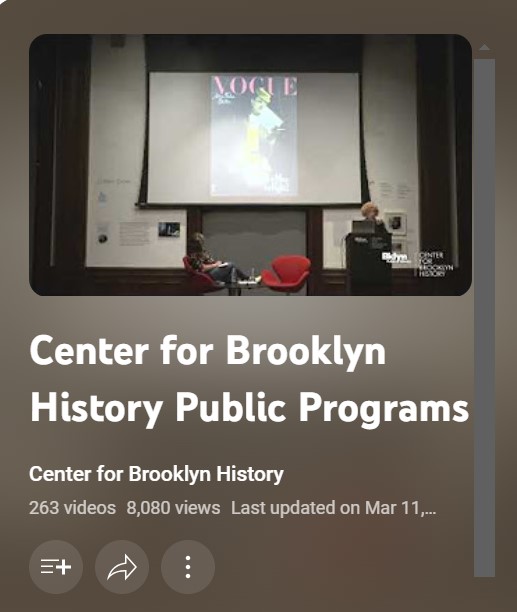 Did you know that many of our CBH Talks were recorded and can be accessed from our YouTube channel? Click here to stream over 200 talks: bklynlib.org/3U4xzU0