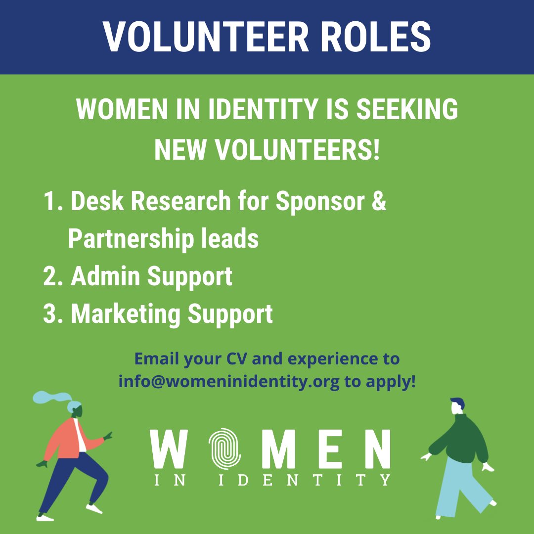 Women in Identity (@womeninid) on Twitter photo #WomenInID is a non profit organisation run by an amazing group of volunteers! Do you want to support WiD and be part of the team? Email your CV and experience to info@womeninidentity.org to apply 🙌
#DiversityByDesign #ForAllByAll #volunteering #inclusion #WomenInID is a non profit organisation run by an amazing group of volunteers! Do you want to support WiD and be part of the team? Email your CV and experience to info@womeninidentity.org to apply 🙌
#DiversityByDesign #ForAllByAll #volunteering #inclusion