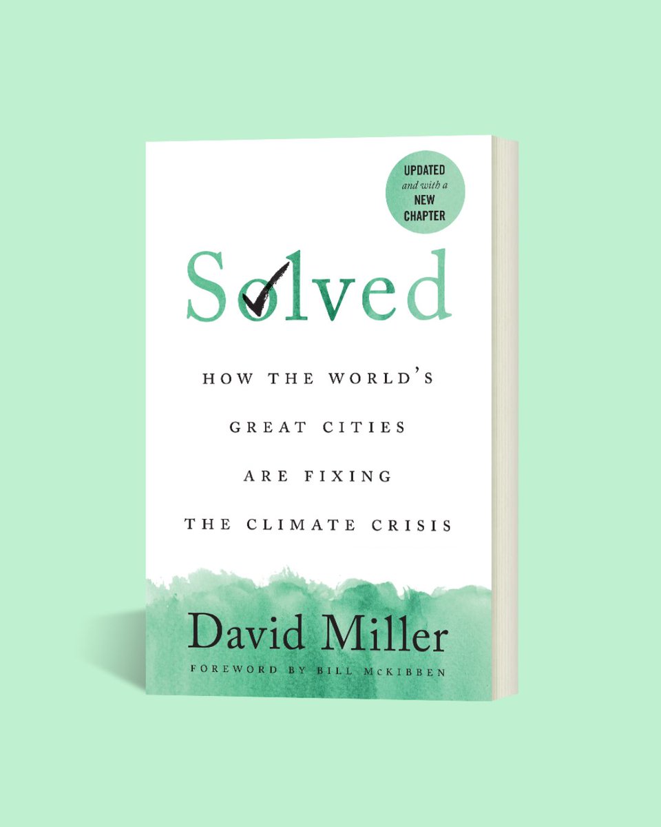 'David Miller delivers the positive news of how cities are taking the lead to become energy efficient, low carbon emitters.' Bob McDonald, Host of @CBCQuirks Read a free preview of Solved: bit.ly/48ZGUkA @NAEPtweets @TOenviro @LeadOnClimate #EnergyEfficiency #CleanAir