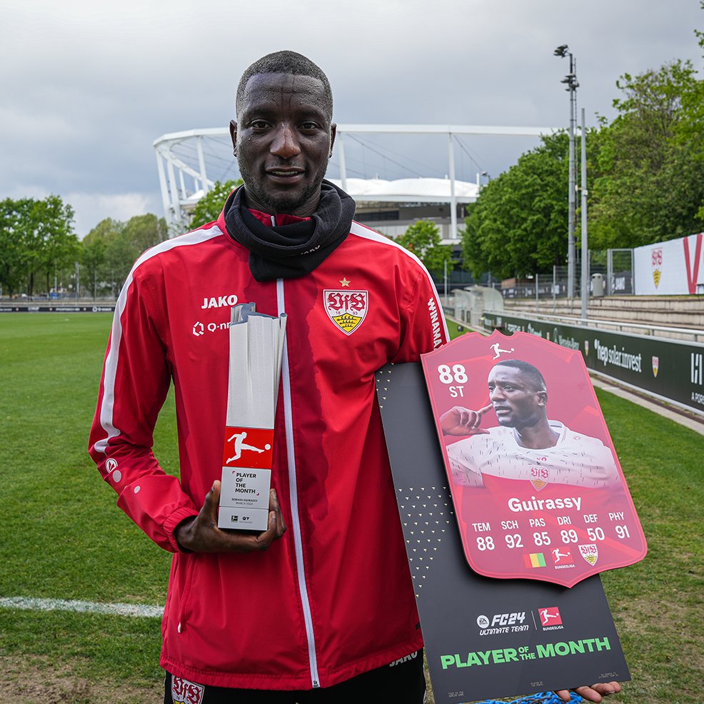 Another @Bundesliga_EN Player of the Month this season. Congratulations to March's winner, Serhou Guirassy. #FC24
