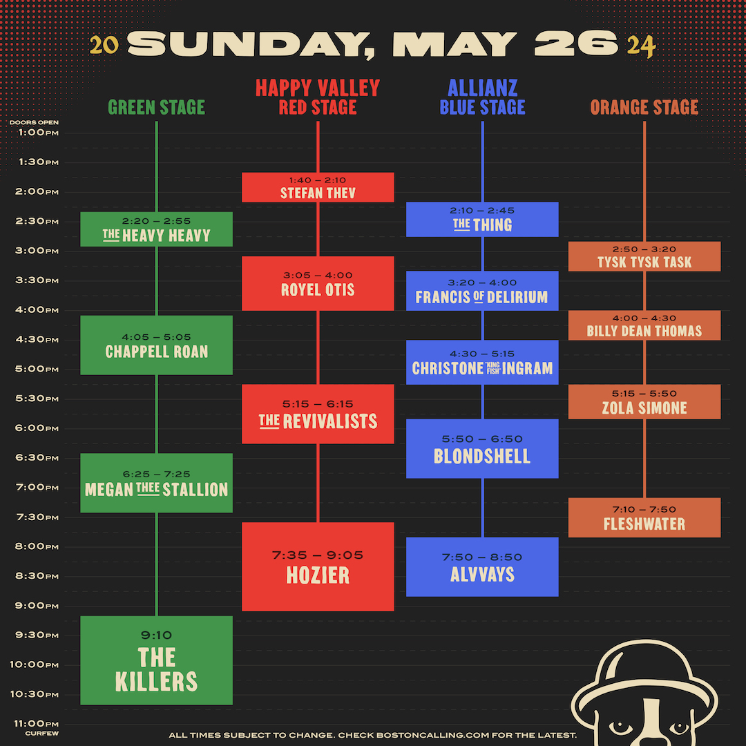 Boston Calling schedule