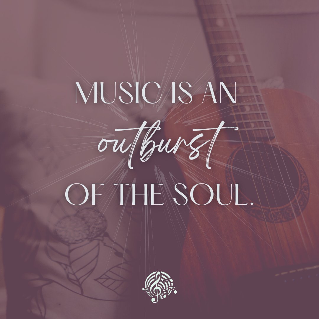 Music is an outburst of the soul. 🎼