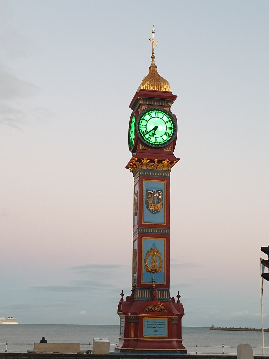 Over this coming weekend, we'll light the Jubilee Clock green to raise awareness about Samaritans after they were successfully nominated for this year's scheme 💚 💚 💚 To find out what other charities will be lighting up the clock this year visit orlo.uk/jd8US