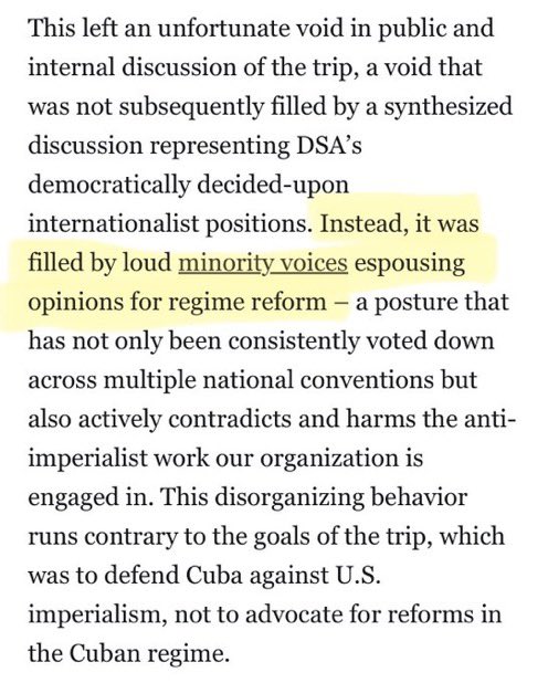 Solidarity_Star's tweet photo. The unprofessionalism, narcissistic, chauvinist disrespect you have to have to skip a 2hr meeting w the PRESIDENT OF CUBA who look time 2 specifically meet with the DSA delegation, and answer some of the very concerns these rogue delegation members raised to their hosts is insane https://t.co/zGGRtSGKvo