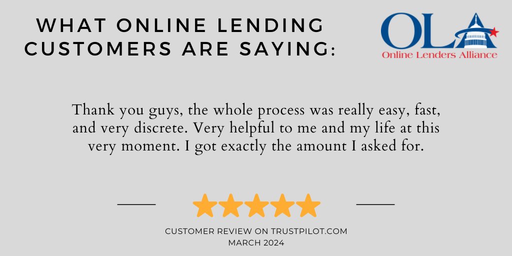 What #onlinelending customers are saying: 

#lending #consumerfinance #customerreviews #fintech #financialservices