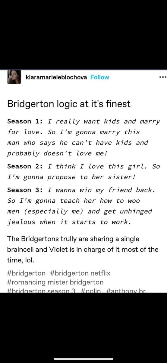 This cracked me up! #Polin #Bridgerton #BridgertonSeason3