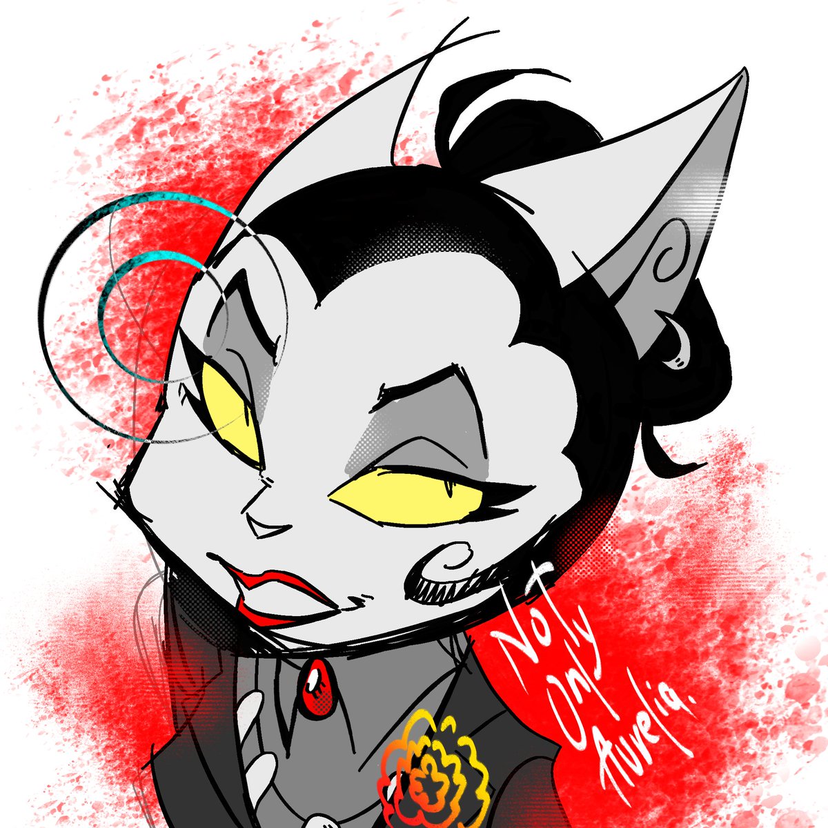 A doodle of Serafine

#Lackadaisy 
#lackadaisyfanart
#LackaCats