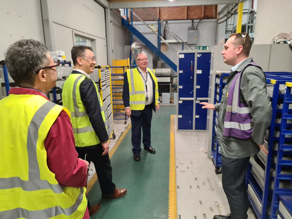 KentecFire's tweet photo. 🎉 Yesterday and today we welcomed Uozumi San, the newly appointed Executive Officer and Head of International Business Division at Hochiki Corporation. Kevin Swann and Nick Niwa proudly showed him our factory where he had the opportunity to meet some of our wonderful people.  🤝 https://t.co/0HCT9jb8ib