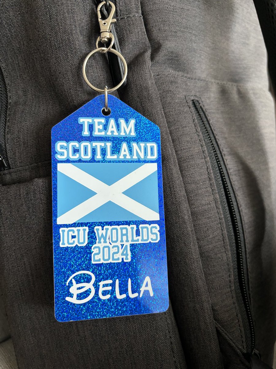 IainMMacleod1's tweet photo. And they’re off! 8 months training,19 rtn trips Glasgow-Stornoway; today our dancing Hebridean girl heads to Florida for the World Cheer Champs. Thanks to all who helped support Bellas Team Scotland dream esp. Lochs News, ⁦⁦@ishgaskincare⁩ &amp; Alex Murray Construction. https://t.co/ZBIG5BGQ6f