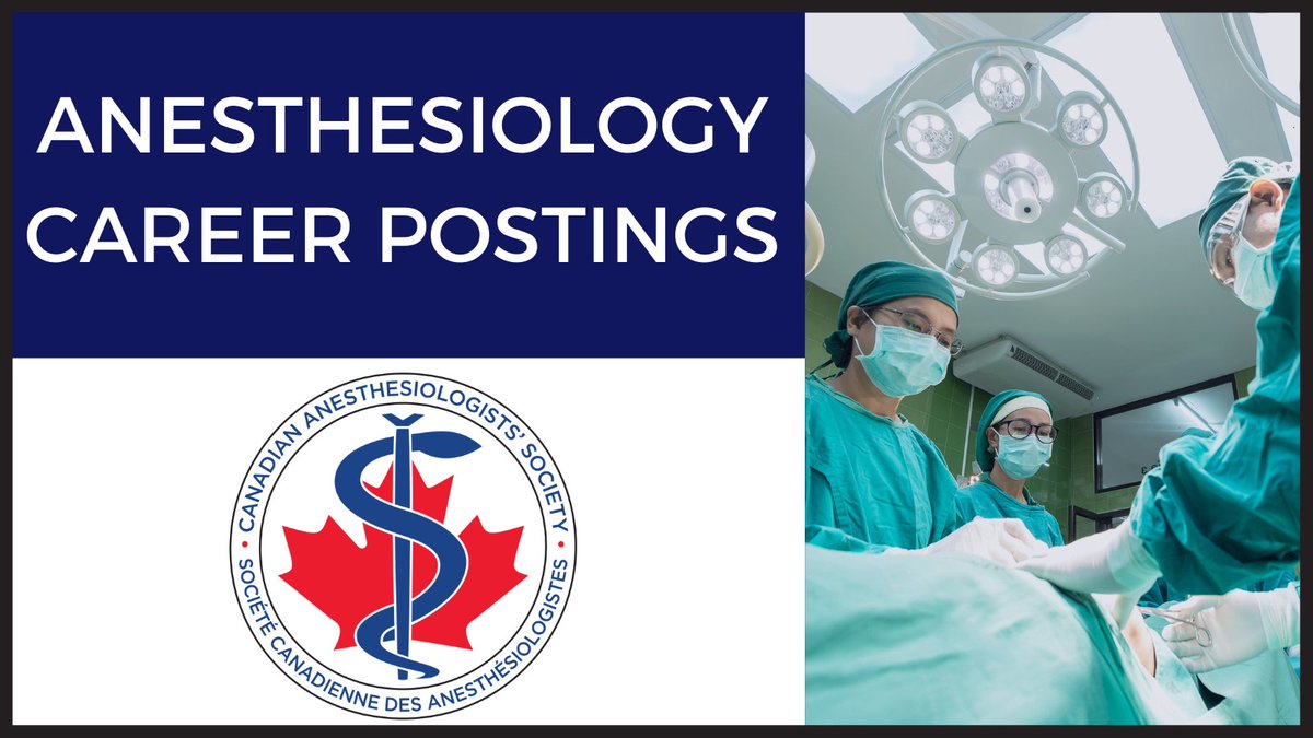 JOB OPPORTUNITY (Halifax, NS) - The Dalhousie University Department of Anesthesia, Pain Management and Perioperative Medicine is seeking anesthesiologists to join its clinical/academic departments in the greater Halifax area. @DalAnesthesia Full Details: ow.ly/OU1r50ReX5Q