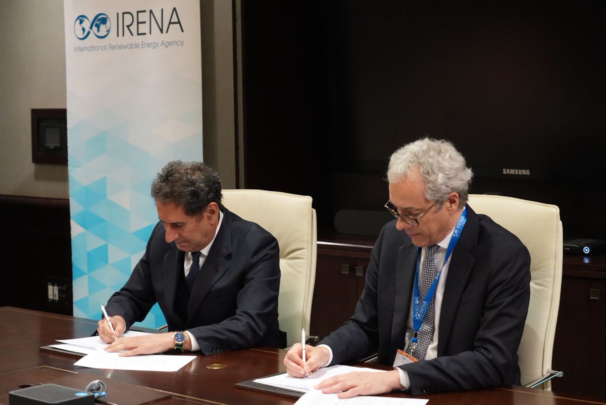 #SaudiArabia's @ACWAPower inks deal with the International Renewable Energy Agency (@IRENA) to collaborate on advancing the global shift towards #RenewableEnergy sources arabnews.com/economy