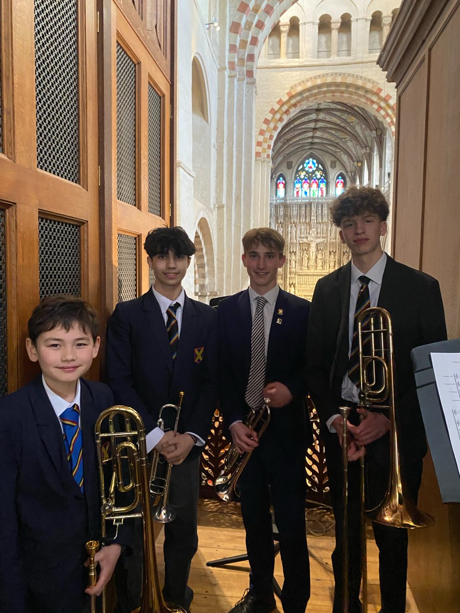 A big thank you to our brass players for their contribution at yesterday's Declaration of Annie Brewster as the High Sheriff of Hertfordshire in @StAlbansCath. They performed very well, playing a newly commissioned fanfare written by our very own Teacher of Music, Mr Craig! pic.twitter.com/LqiXcu0wbU— St Albans School (@SASHerts) April 18, 2024
