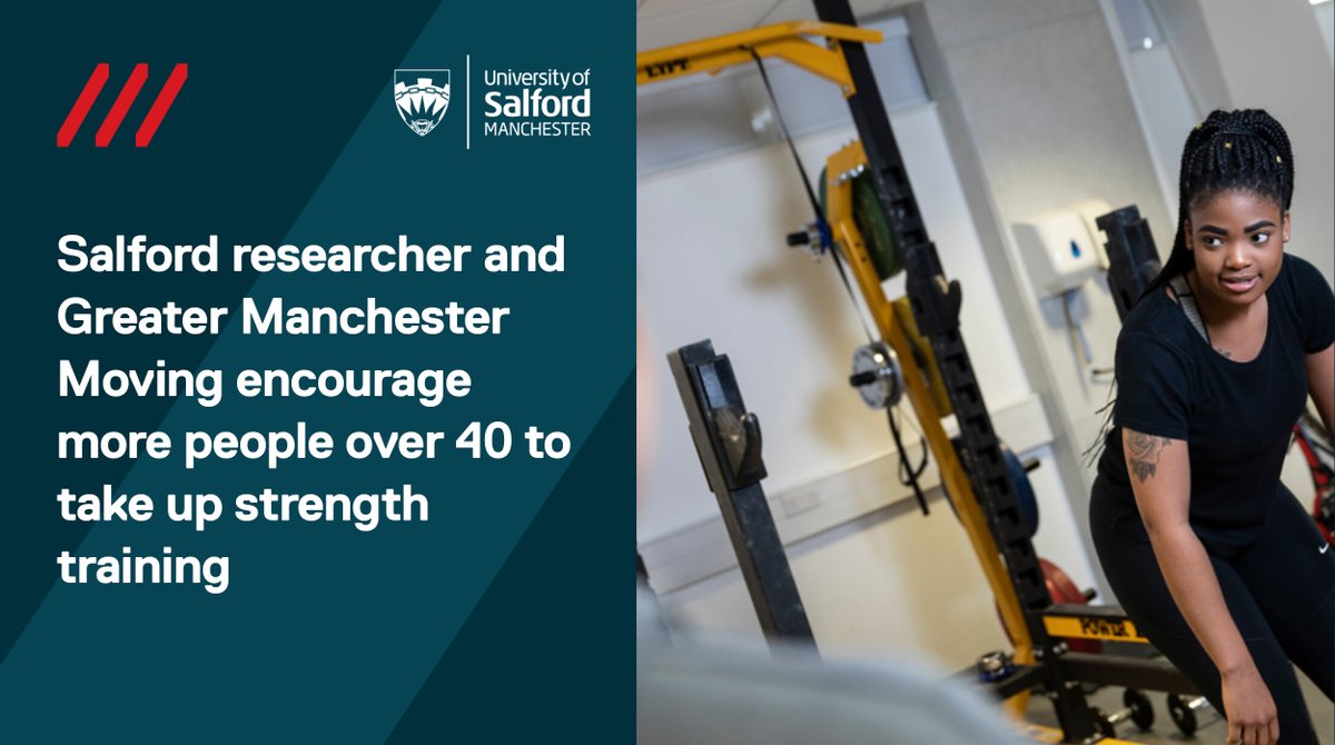 A researcher at the University of Salford is on a mission to get more people over the age of 40 to take up strength training to benefit their health 🏋️‍♀️🩺 Read more about it here -salford.ac.uk/news/salford-r… #SalfordUni