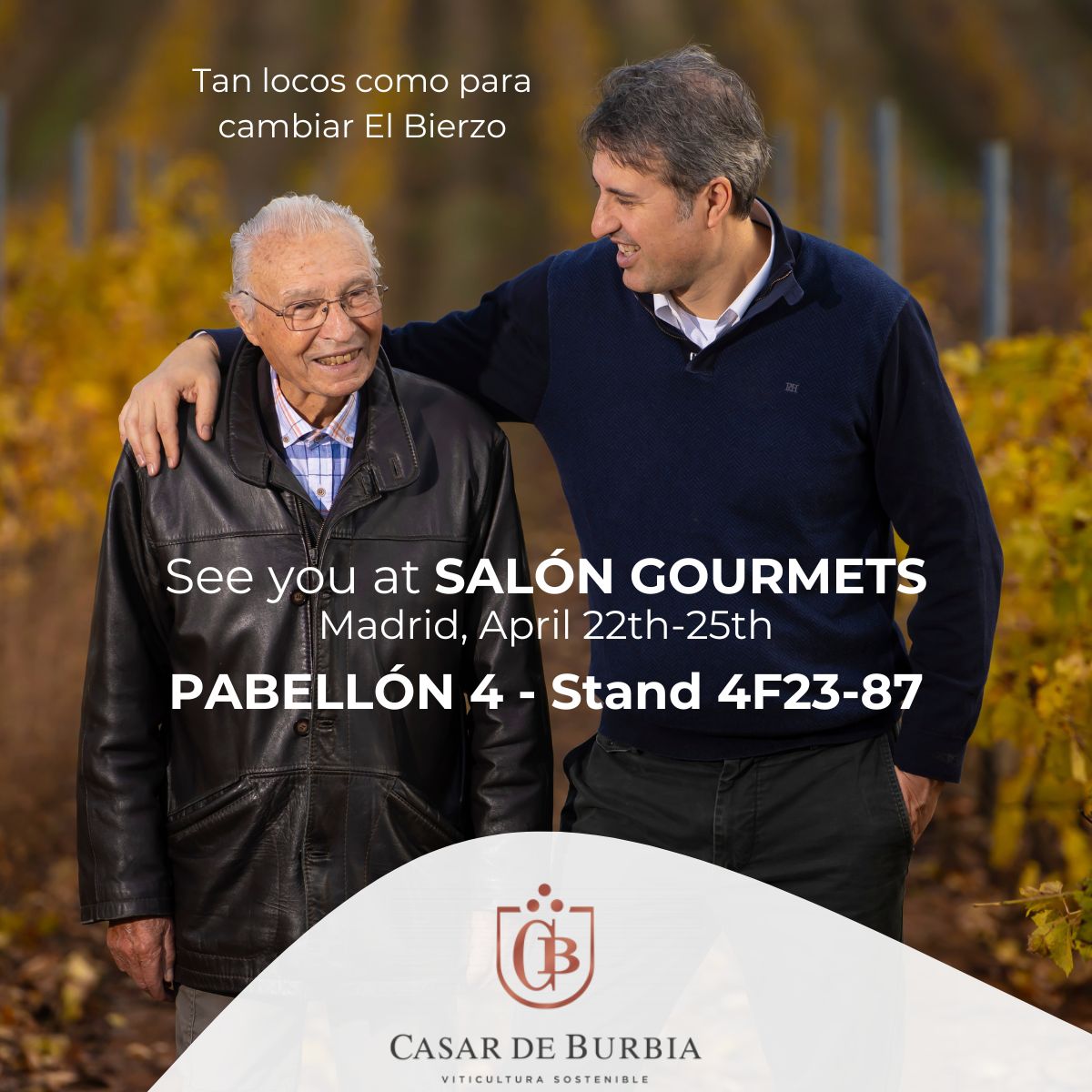 Next week CASAR DE BURBIA will be exhibiting at Salón Gourmets in Madrid and we are looking forward to tasting with you our new 'Vinos de Paraje' collection: casardeburbia.com/organic-wines/…

❤️ Visit Us: PABELLÓN 4 - Stand 4F23-87

#casardeburbia #salongourmets #organicwines #vino #wine