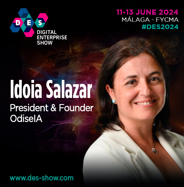 💥We are pleased to announce that Idoia Salazar, President &amp; Founder at OdiseIA will be joining us as a distinguished speaker at #DES2024!

We look forward to seeing you at #DES2024!

👉i.mtr.cool/abnfszaxln
