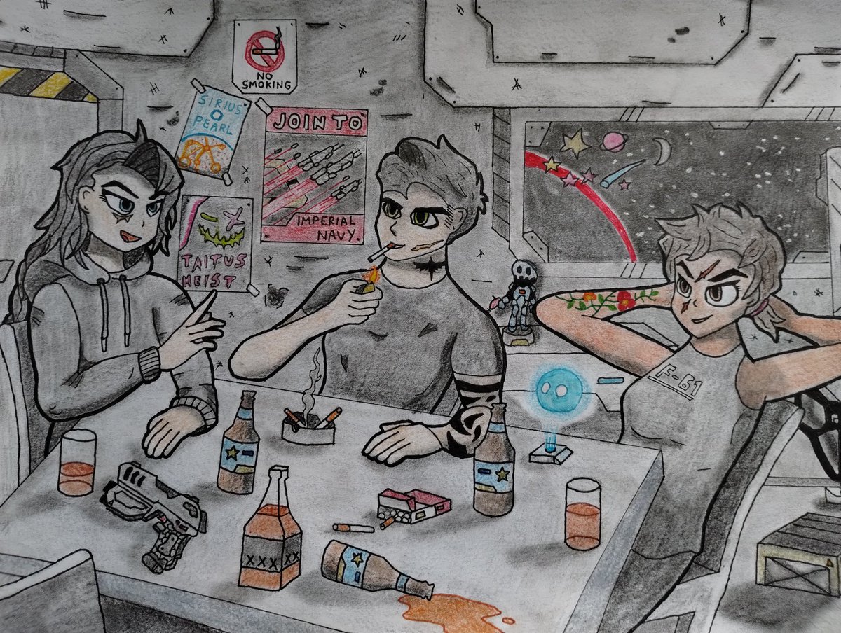 NeonWolf_864's tweet photo. Meeting🥂
#Art #Pinterest #ArtistOnTwitter
#artist  #Art #drawing #scifi https://t.co/nbBeXMAZFE
