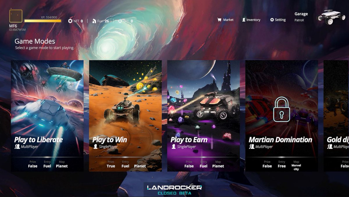LandRocker Pro Update: 

A new mode has been added to the game: Play to Liberate. 

Your mission? Liberate planets from alien control. 

Only liberated planets can be mined for materials!

#P2E #LandRocker #LRT #P2W #P2L