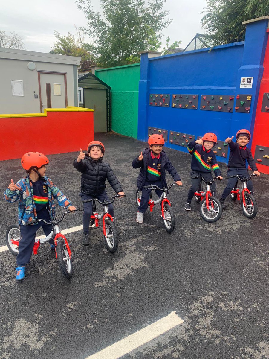 Some more photos of our wonderful cyclists in the Infant corridor enjoying the balance bikes 🚲 #activetravel